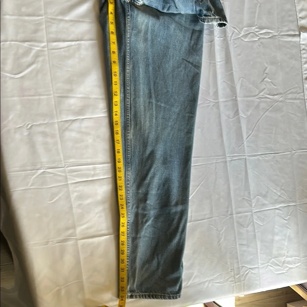 Levi's Blue Relaxed Fit Jeans with Distressed Details